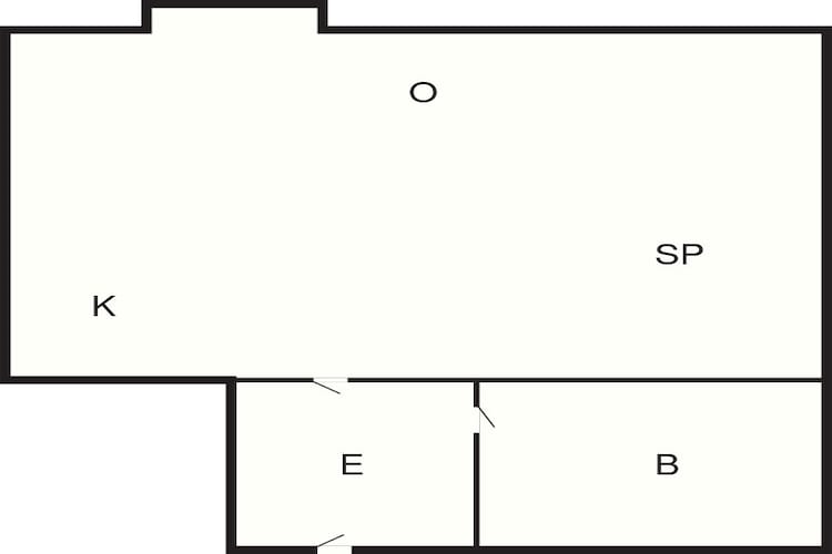 2 Personen Ferienhaus in Hejls-By Traum - Grundriss