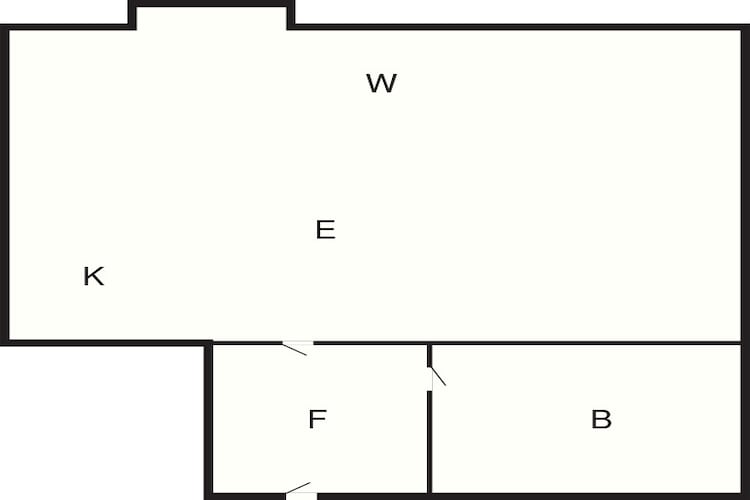 2 Personen Ferienhaus in Hejls-By Traum - Grundriss