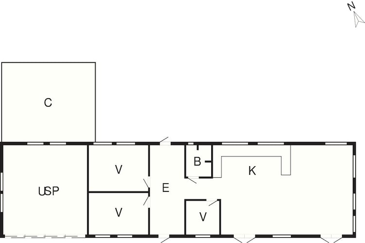 4 sterren vakantie huis in Stege-By Traum - Plattegrond