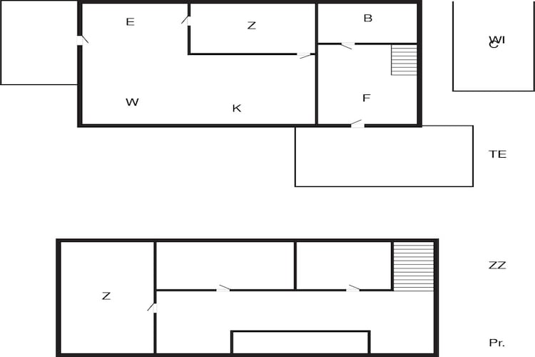 Maison de vacances pour 8 a Øster Assels-By Traum-Plan d'étage