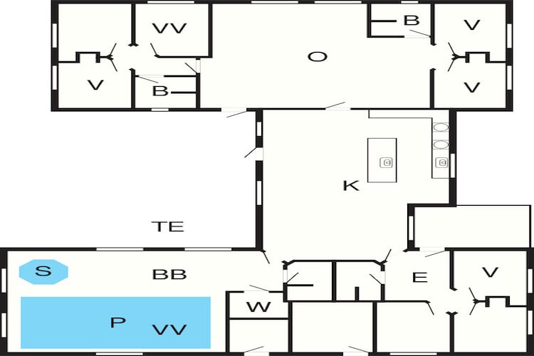5 star holiday home in Nørre Nebel-Floor plan