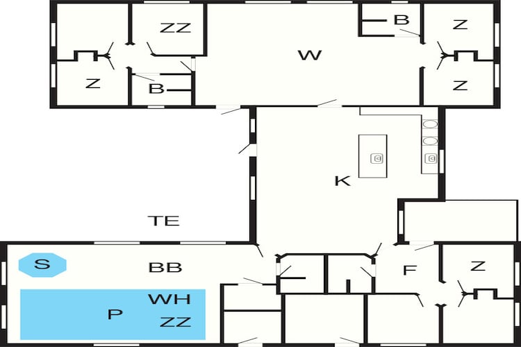 5 star holiday home in Nørre Nebel-Floor plan