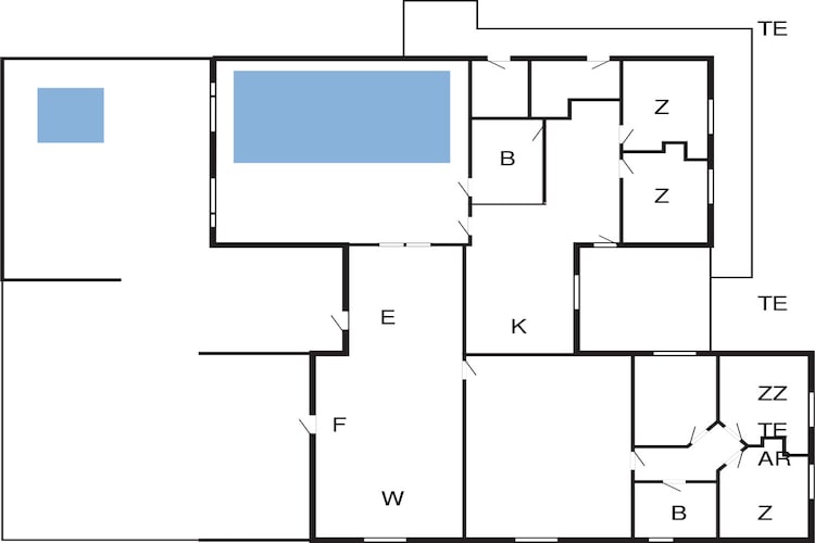 5 star holiday home in Dronningmølle-Floor plan