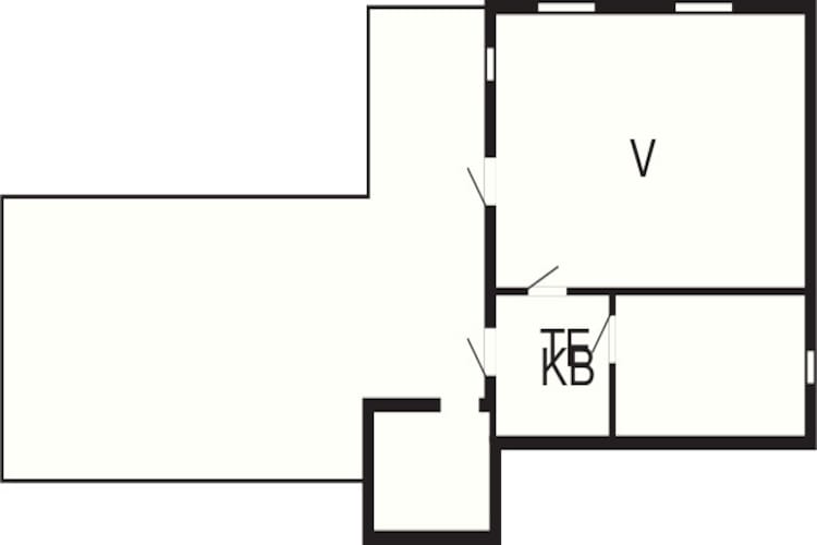 2 Personen Ferienhaus in kode-By Traum - Grundriss