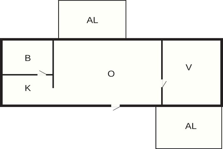 4 persoons vakantie huis in Beddingestrand-Plattegrond