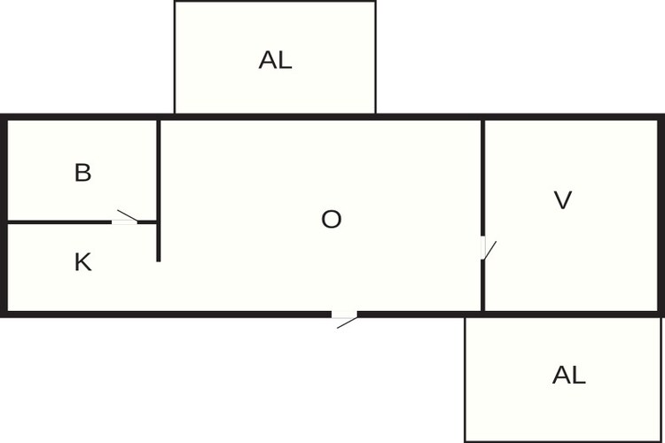4 persoons vakantie huis in Beddingestrand - Plattegrond