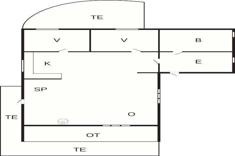 6 persoons vakantie huis in Roslev-By Traum-Plattegrond