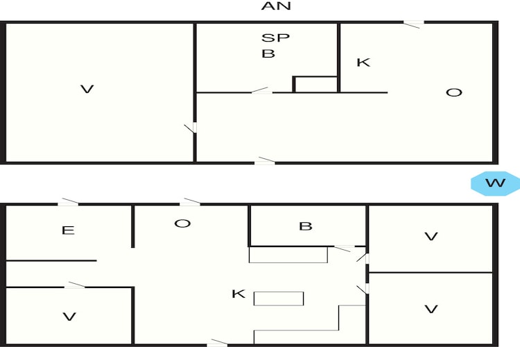 5 Sterne Ferienhaus in Vig-By Traum-Grundriss