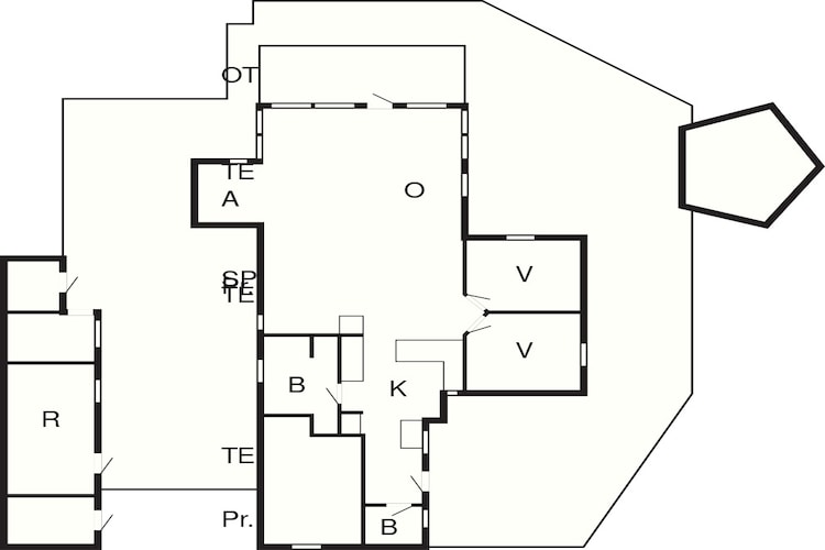 4 etoiles maison de vacances a Sjølund-By Traum-Plan d'étage