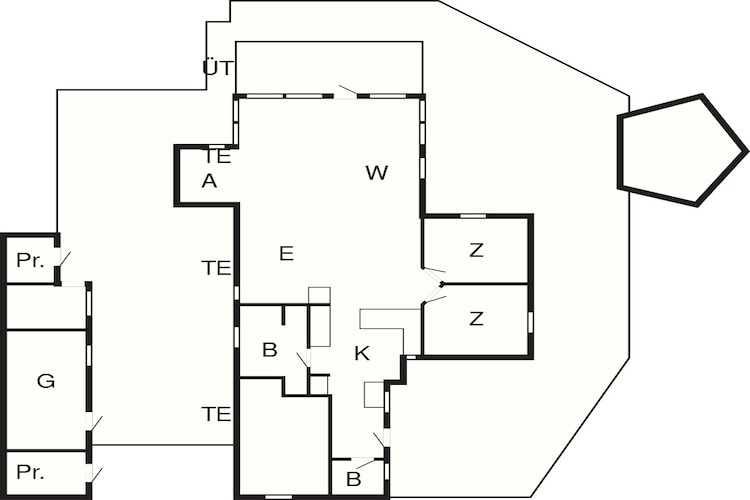 4 etoiles maison de vacances a Sjølund-By Traum-Plan d'étage