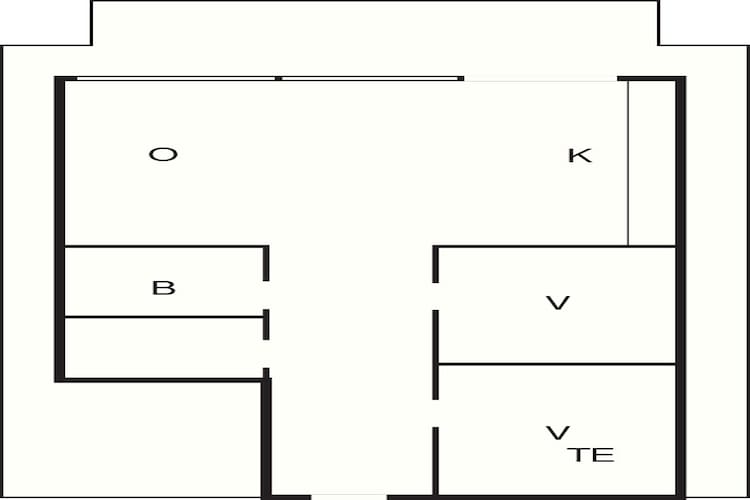 5 person holiday home in Gilleleje - Floor plan