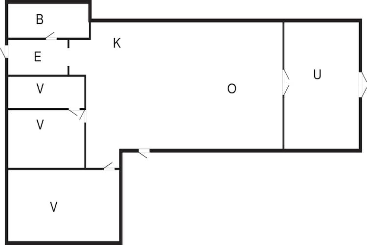 Maison de vacances pour 6 a Hemmet-By Traum-Plan d'étage