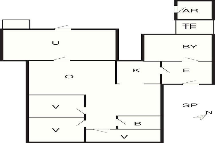 Maison de vacances pour 6 a Skals-By Traum-Plan d'étage