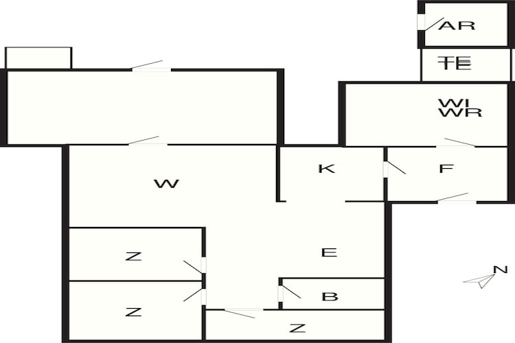 Maison de vacances pour 6 a Skals-By Traum-Plan d'étage