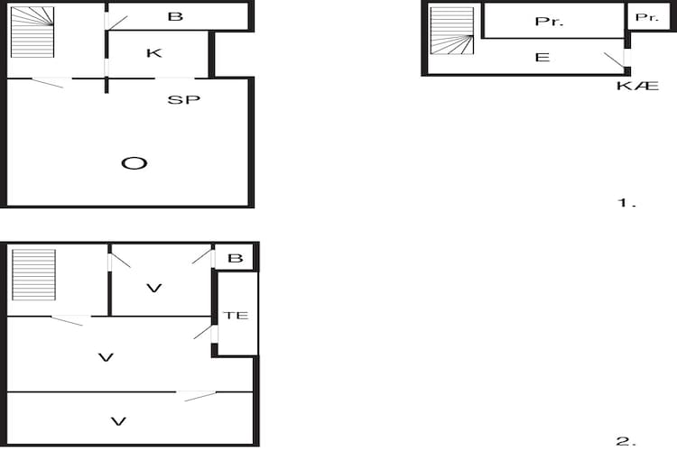 Maison de vacances pour 5 a Risør-By Traum-Plan d'étage