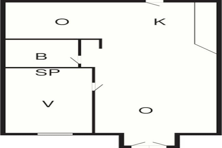 2 vær. m/havkig-Plattegrond