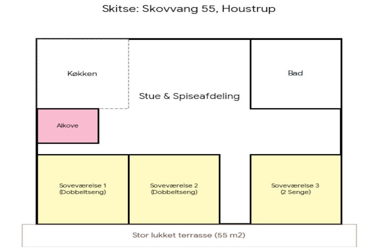Gezellig toevluchtsoord in Houstrup -- By Traum Ferienwohnungen - Plattegrond