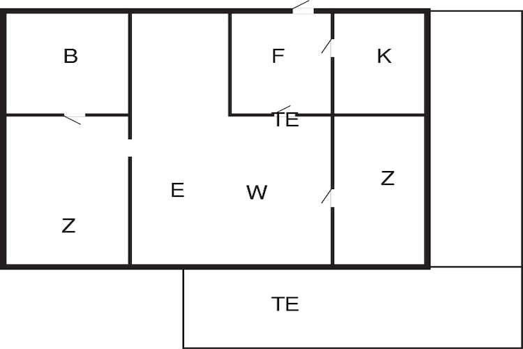 4 Personen Ferienhaus in Nykøbing M-By Traum-Grundriss