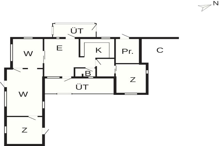 8 Personen Ferienhaus in Ebeltoft-Grundriss