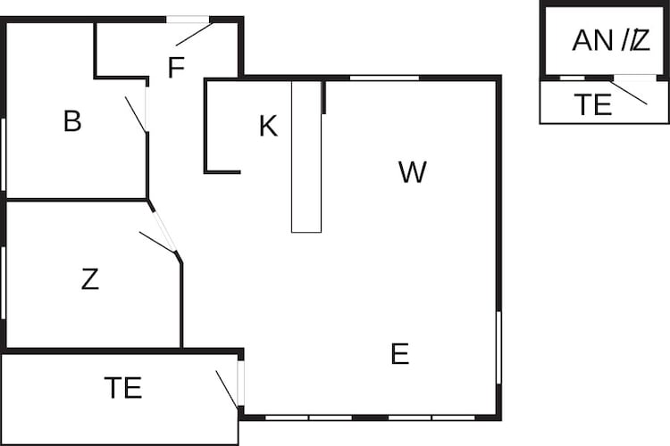 6 persoons vakantie huis in Jægerspris-By Traum-Plattegrond