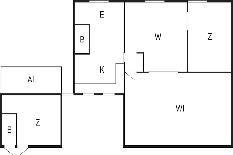 Charmant huisje bij zee en wandelpaden - Plattegrond