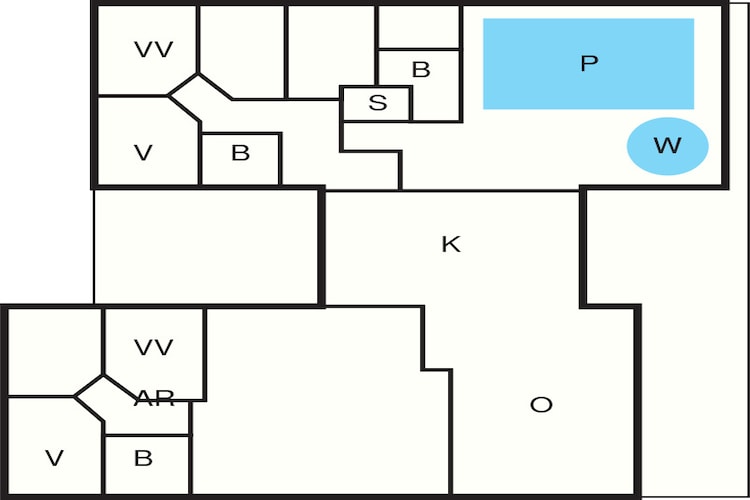 5 star holiday home in Idestrup-Floor plan