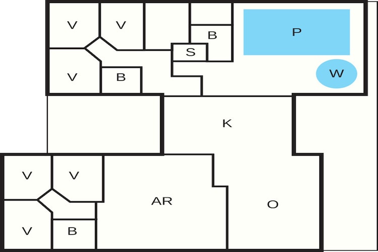 Luxe strandhuis -- By Traum Ferienwohnungen-Plattegrond