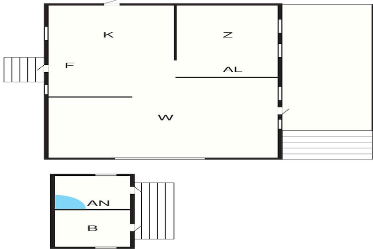 4 Personen Ferienhaus in kode-Grundriss