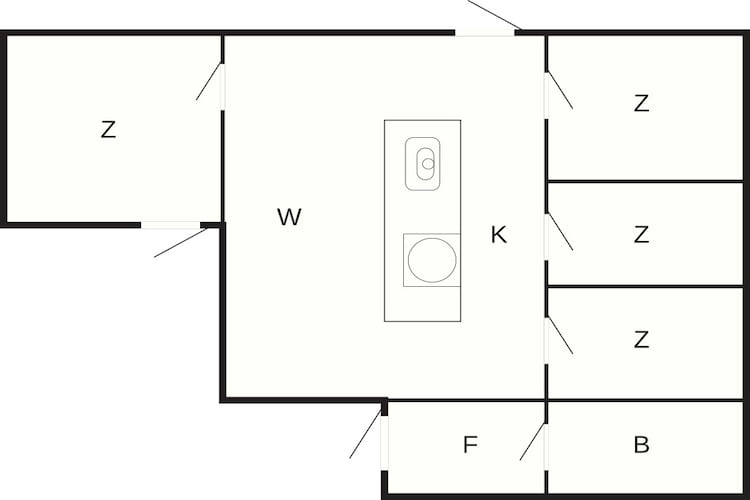 Ruime familiecottage in Kyrkesund - Plattegrond