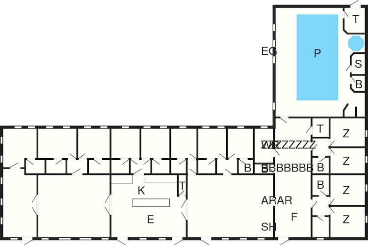 5 star holiday home in Spøttrup-By Traum-Floor plan