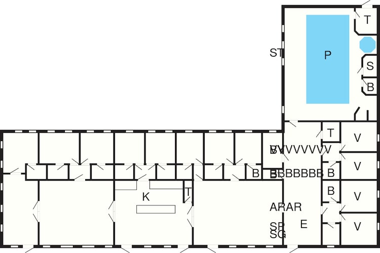 5 star holiday home in Spøttrup-By Traum-Floor plan