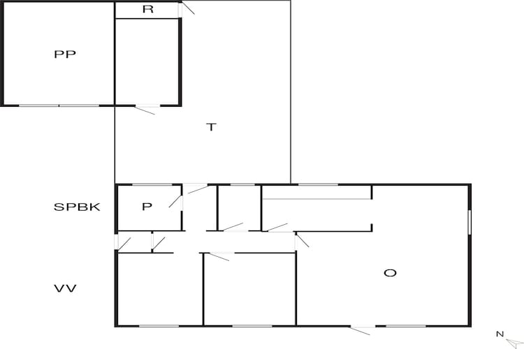 5 person holiday home in Skjern-By Traum - Floor plan