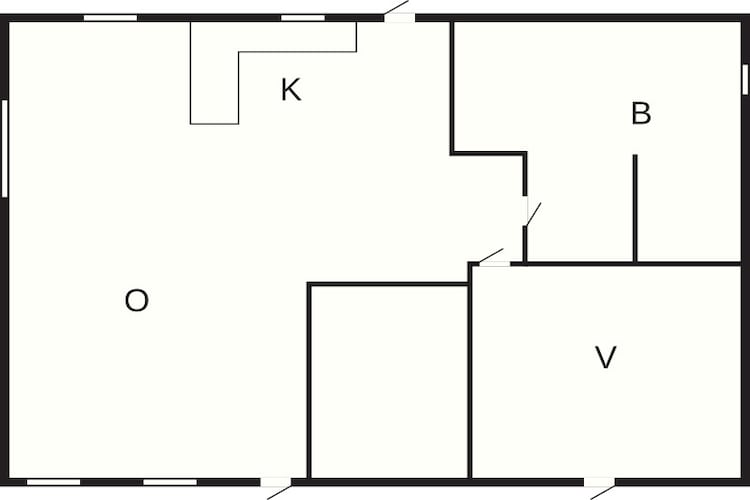 Maison de vacances pour 6 a Rødvig Stevns-By Traum-Plan