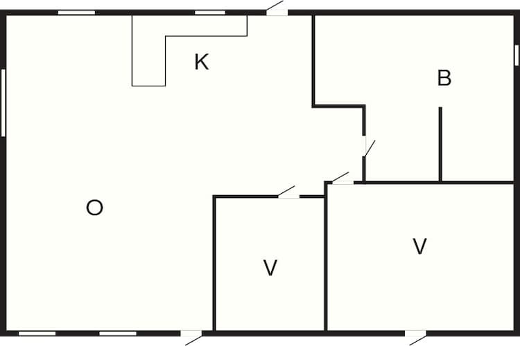6 persoons vakantie huis in Rødvig Stevns-By Traum - Plattegrond