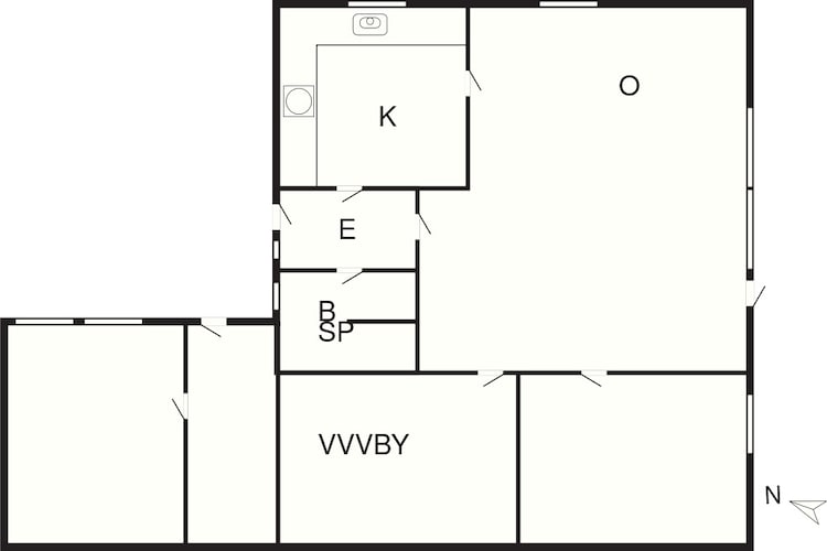 6 persoons vakantie huis in Rødvig Stevns-By Traum-Plattegrond