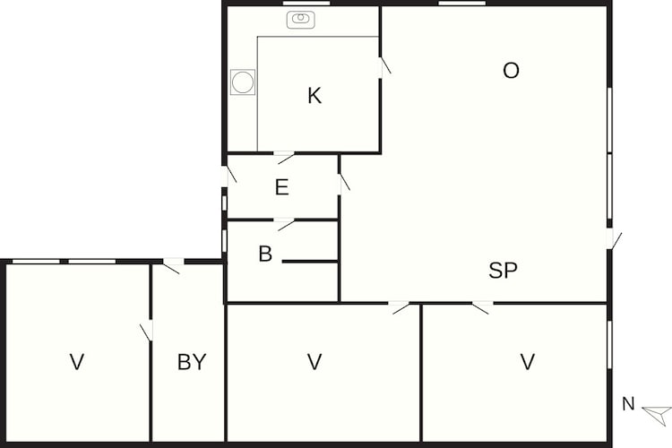 6 persoons vakantie huis in Rødvig Stevns-By Traum-Plattegrond