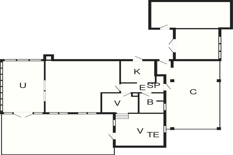Maison de vacances pour 6 a Hornbæk-By Traum-Plan d'étage