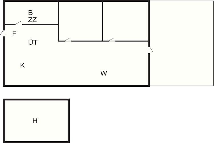 6 person holiday home in Kibæk-Floor plan