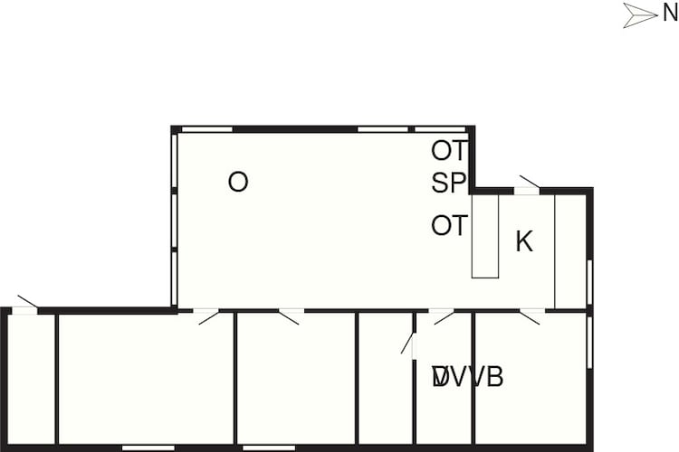 Vakantiehuis aan zee met hottub - Plattegrond