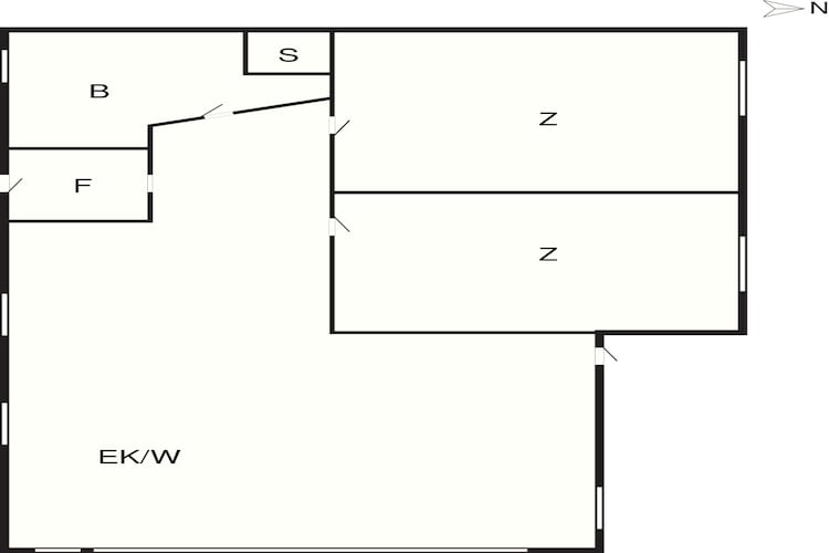 4 etoiles maison de vacances a Hals-By Traum-Plan d'étage