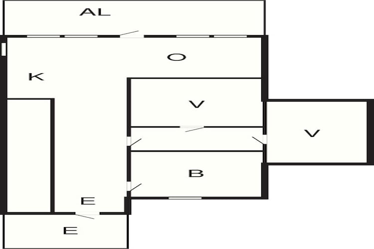 4 person holiday home in Selje-By Traum-Floor plan