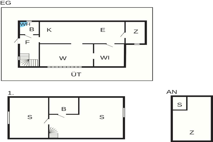 4 etoiles maison de vacances a Hok-By Traum-Plan d'étage