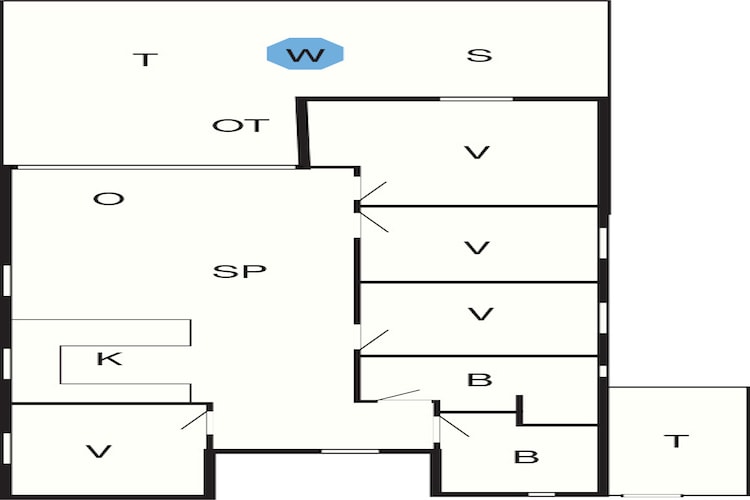 5 star holiday home in Væggerløse-Floor plan