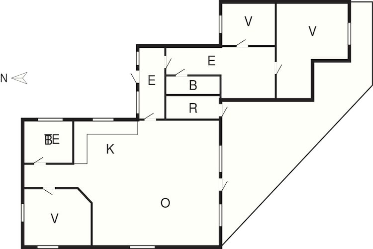8 Personen Ferienhaus in Lemvig-By Traum - Grundriss
