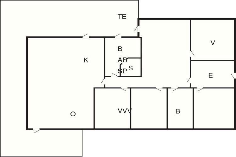 5 star holiday home in Lemvig-By Traum - Floor plan