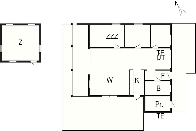 6 Personen Ferienhaus in Idestrup-By Traum-Grundriss
