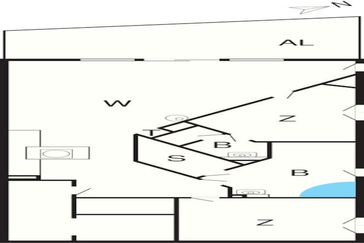 Villa aan het water op een locatie in de haven - Plattegrond