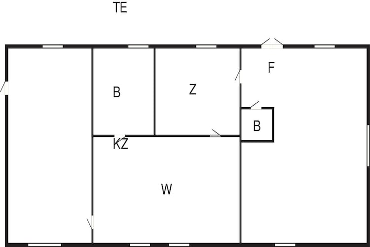 4 etoiles maison de vacances a TVÅÅKER-By Traum-Plan d'étage