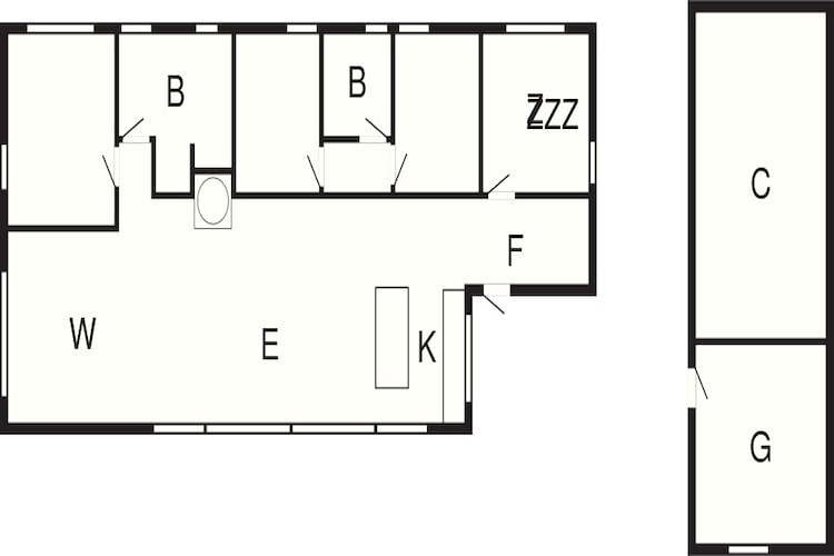 5 star holiday home in Ålbæk-By Traum-Floor plan