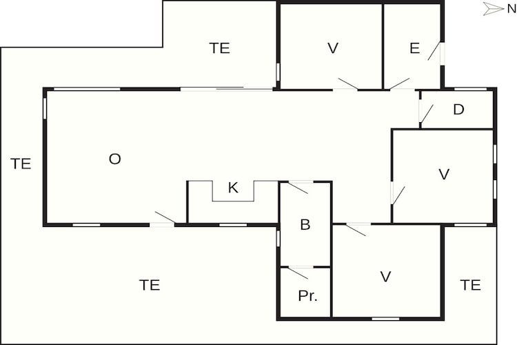 6 persoons vakantie huis in Løkken-By Traum-Plattegrond
